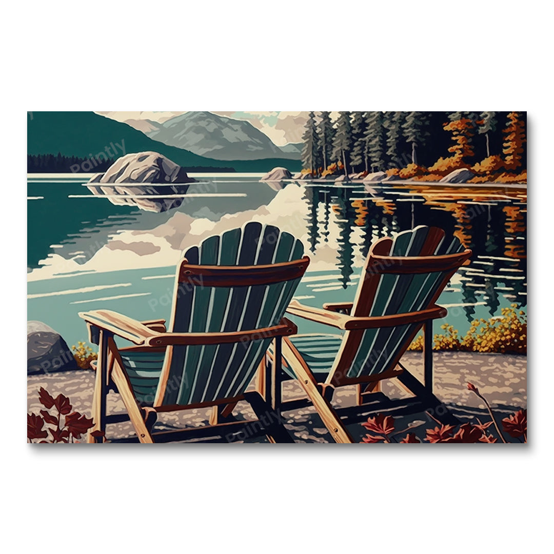 Chairs by the Lake XVIII