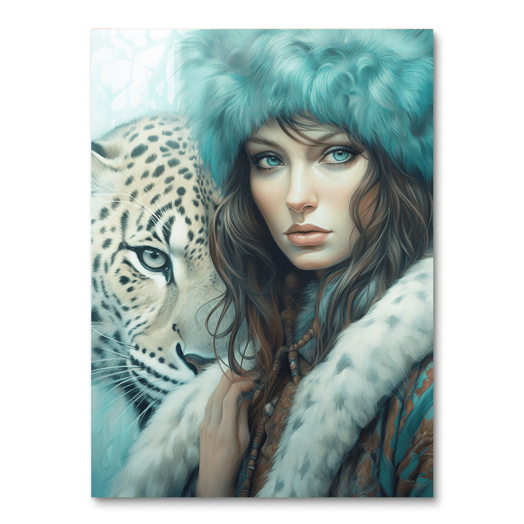 Woman & Leopard
