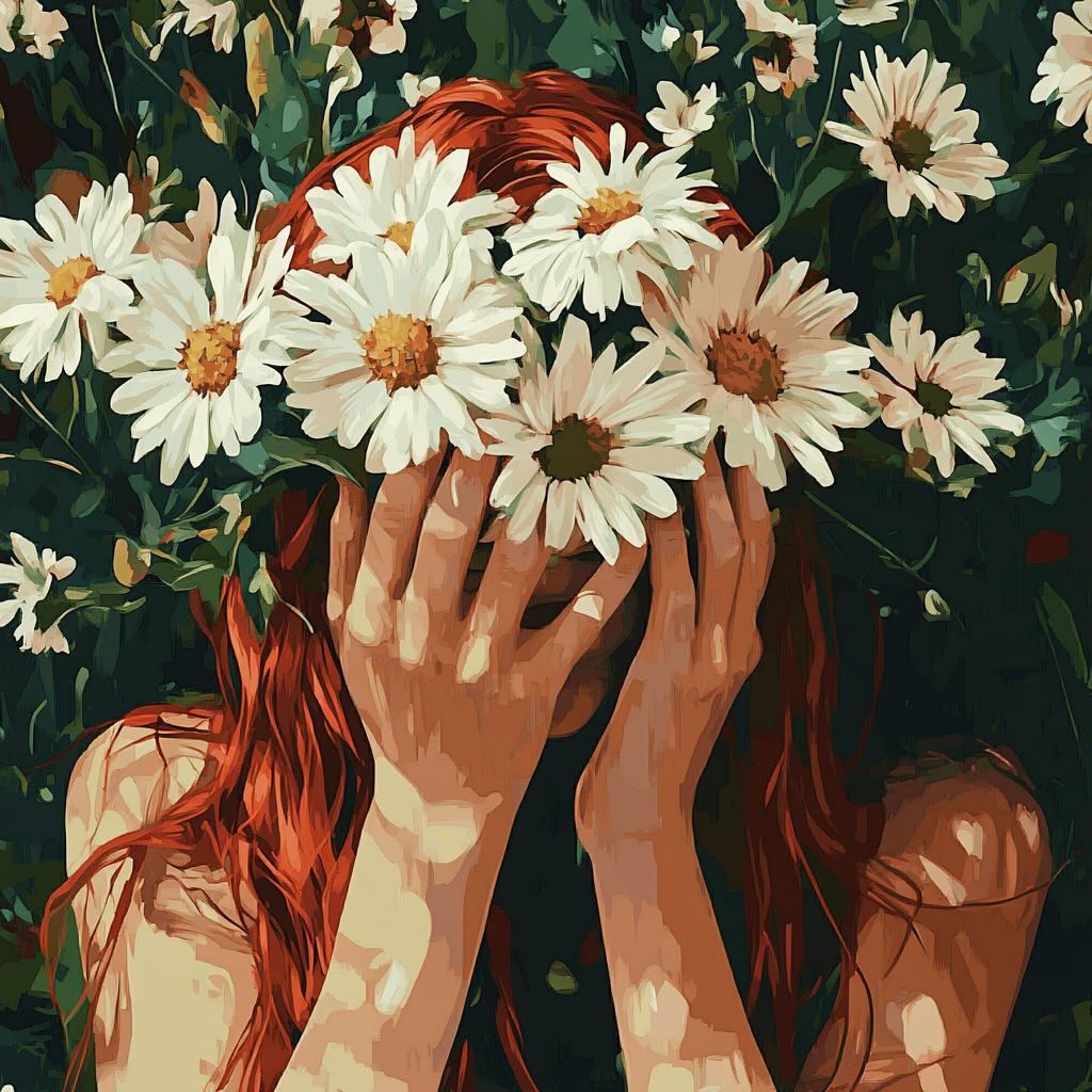 Floral Crown Red Hair
