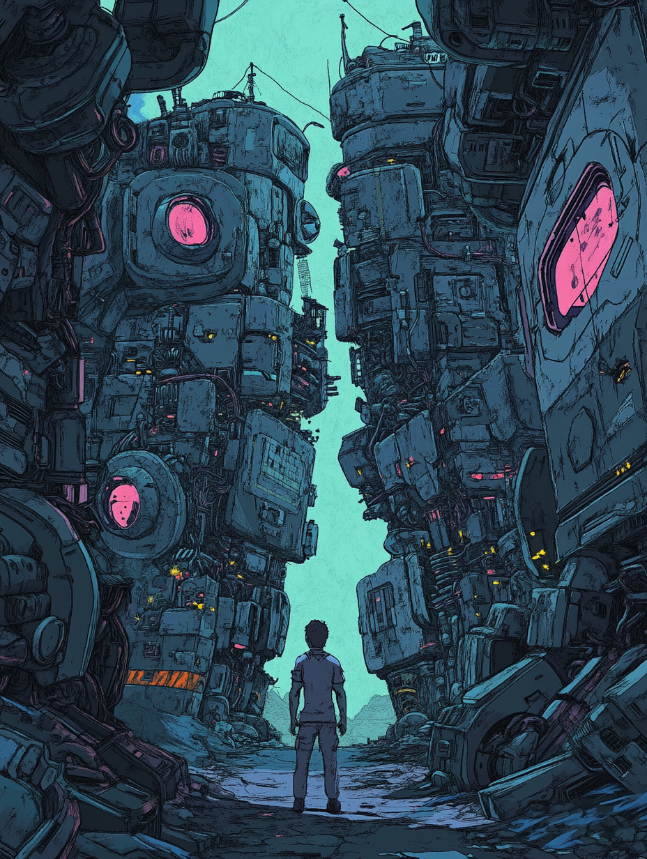 Futuristic City Narrow Alley