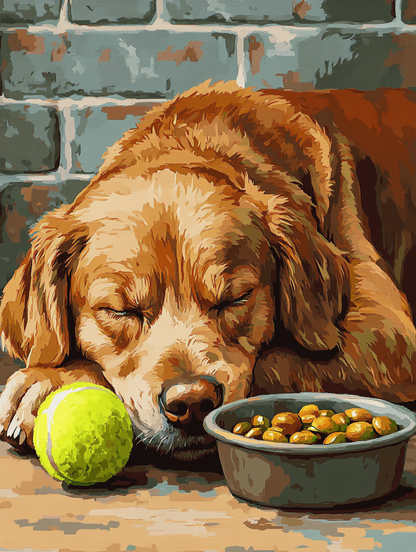 Golden Retriever's Rest