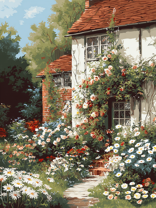 Idyllic Cottage Flower Path