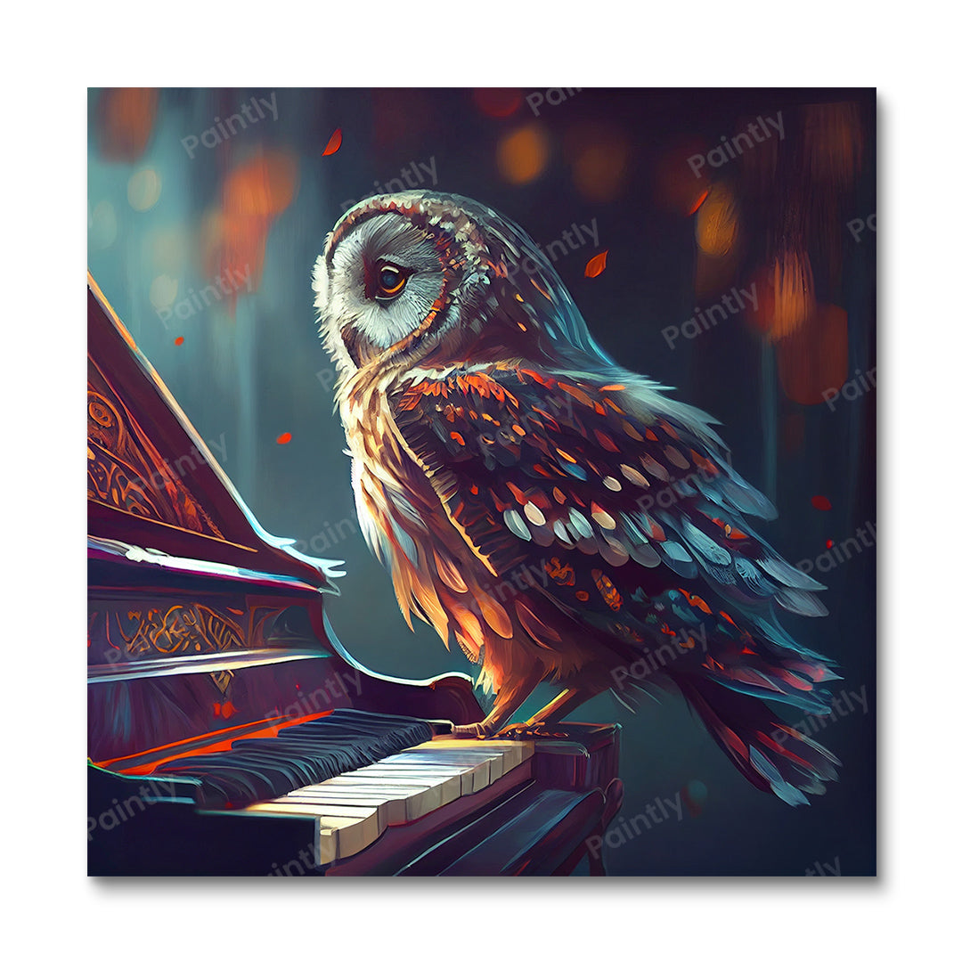 Owl Playing the Piano II
