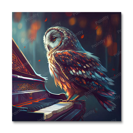 Owl Playing the Piano II