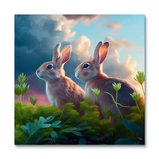 Rabbits in the Meadows II