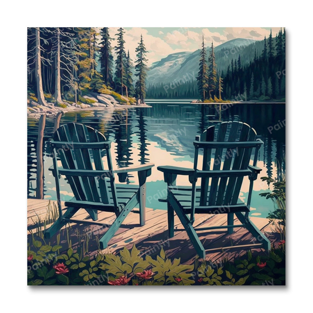 Chairs by the Lake I