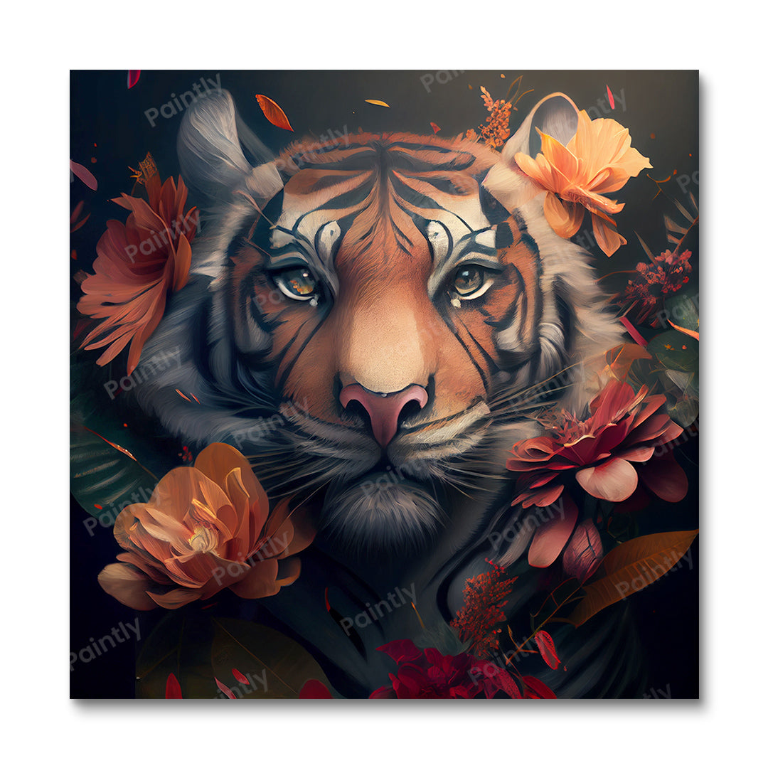 Floral Tiger III by Kian
