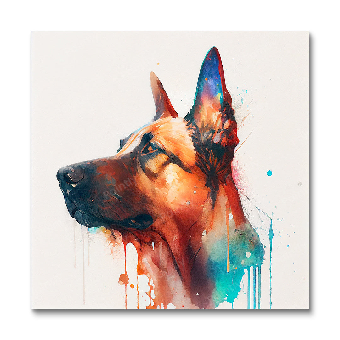 Paint Splash Dog II by Avery