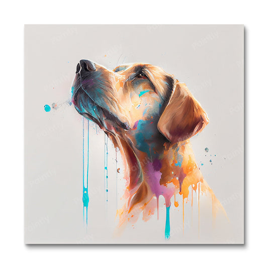 Paint Splash Dog III by Avery