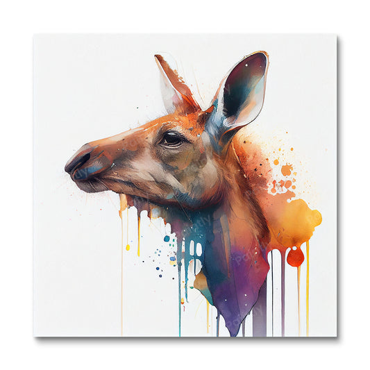 Paint Splash Kangaroo by Avery