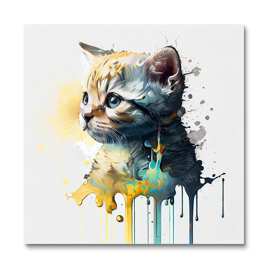 Paint Splash Kitten by Avery