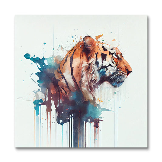Paint Splash Tiger III by Avery