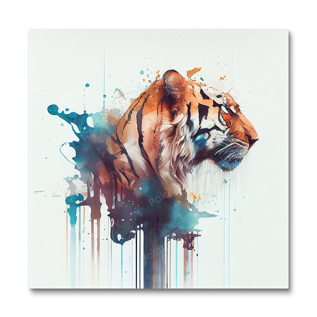 Paint Splash Tiger III by Avery