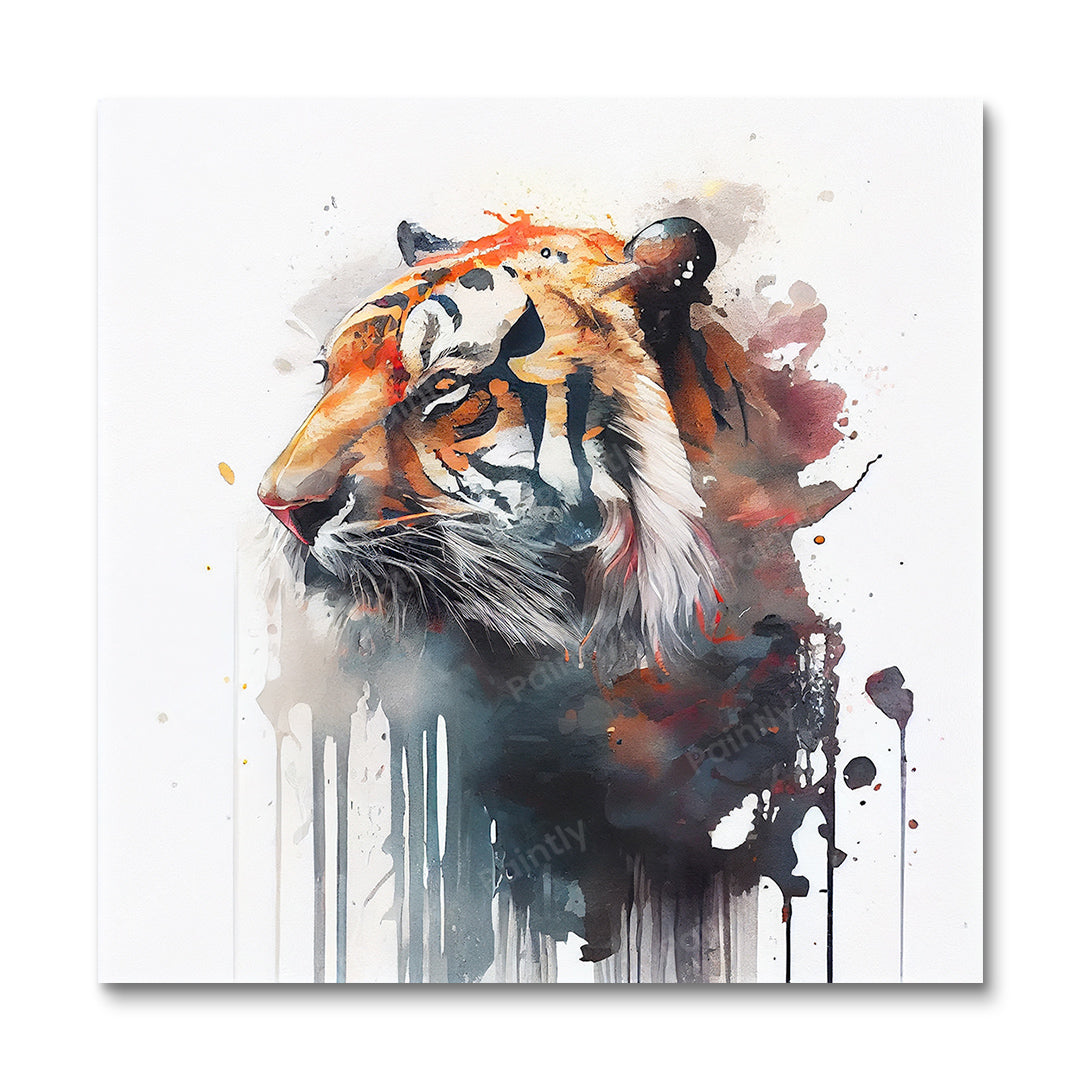 Paint Splash Tiger I by Avery