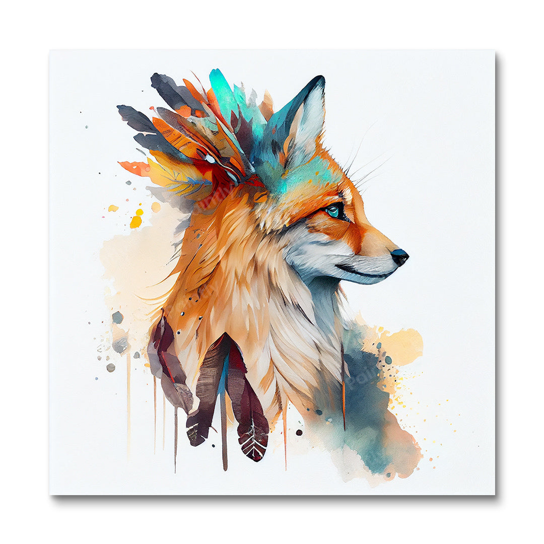 Paint Splash Fox by Avery