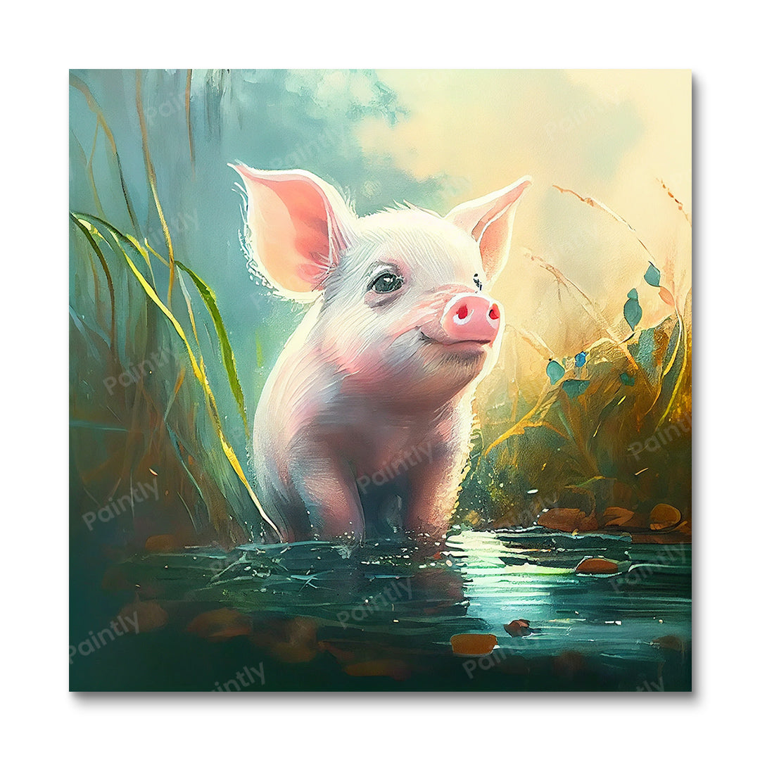 Cute Piglet by Sage Patel