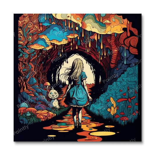 Trippy Alice in Wonderland