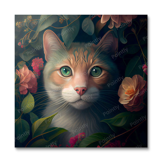 Floral Cat II by Kian