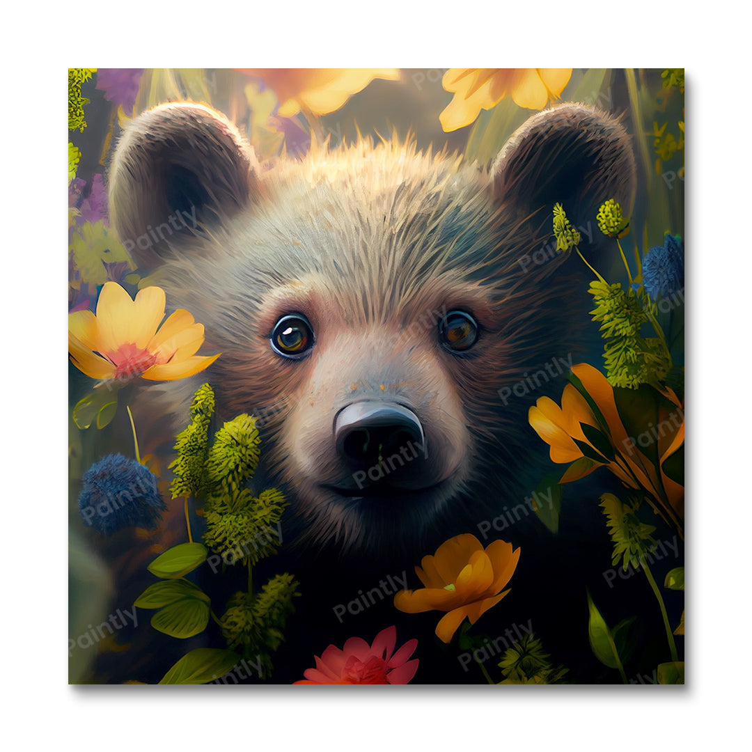 Floral Bear Cub I by Kian