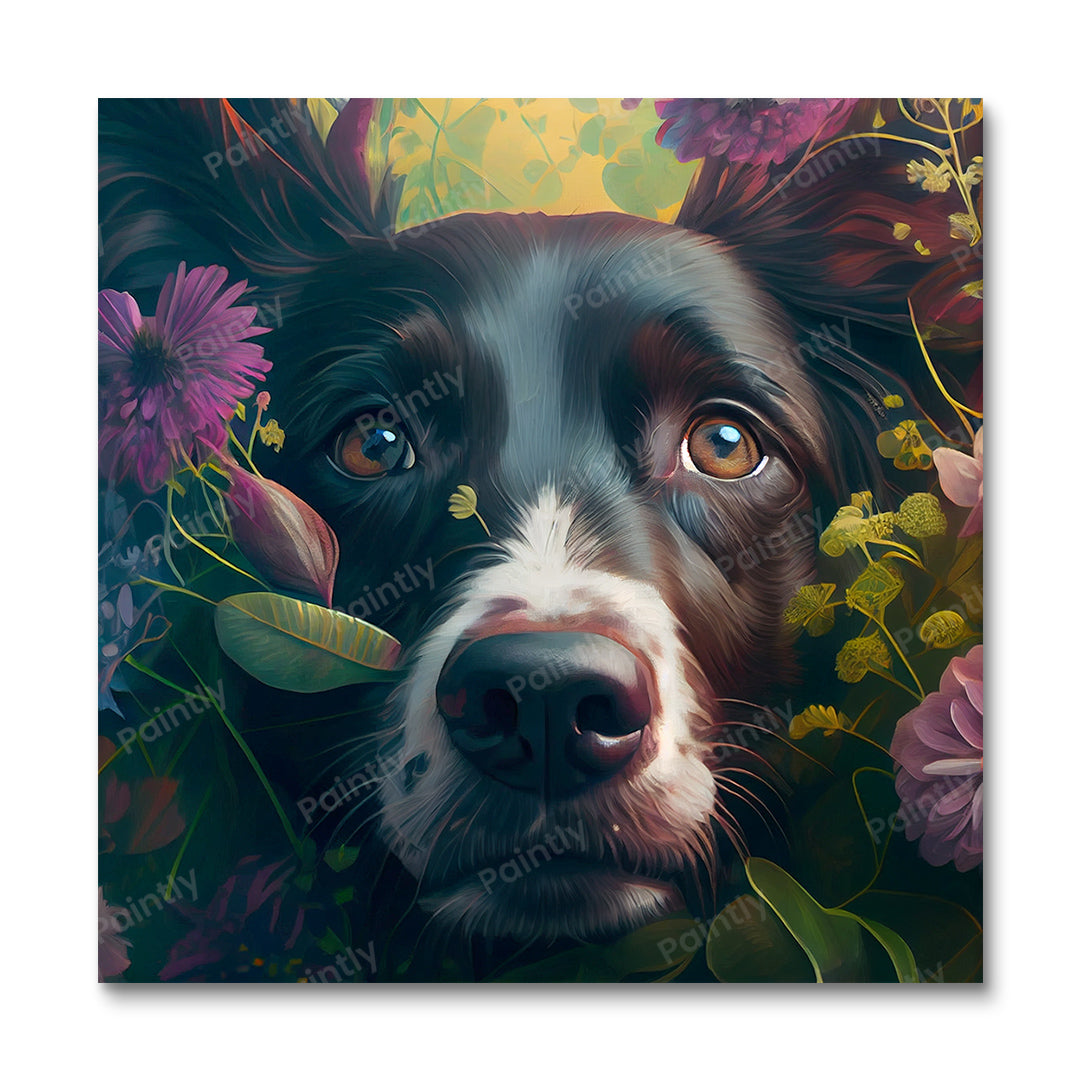Floral Dog I by Kian