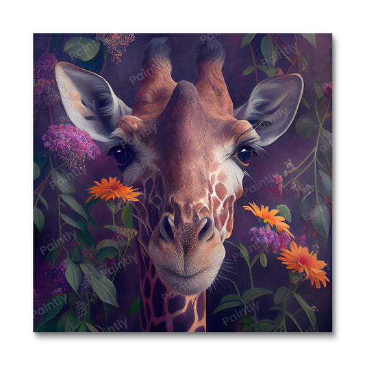 Floral Giraffe I by Kian