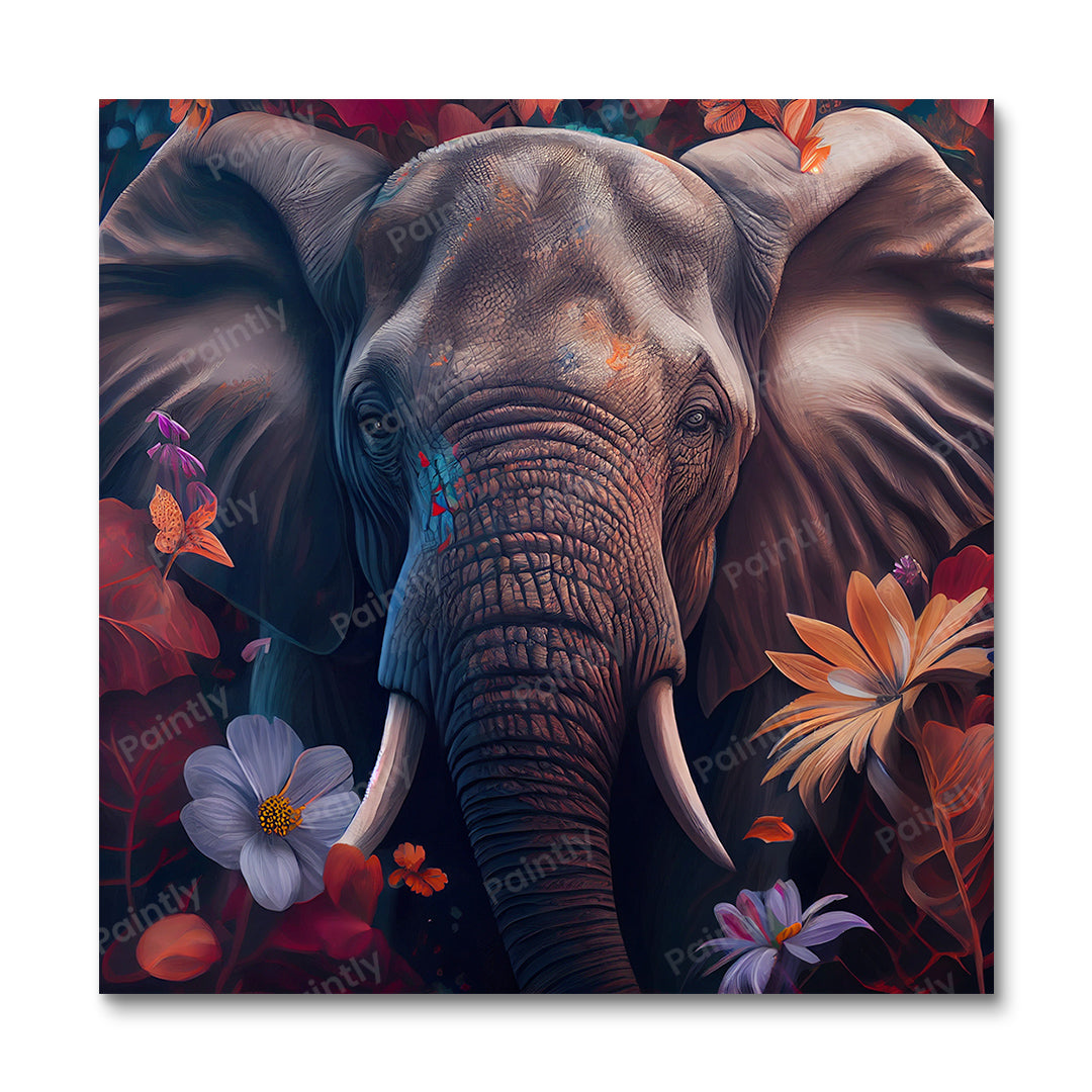 Floral Elephant I by Kian