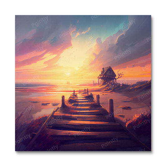 Dramatic Beach Boardwalk I
