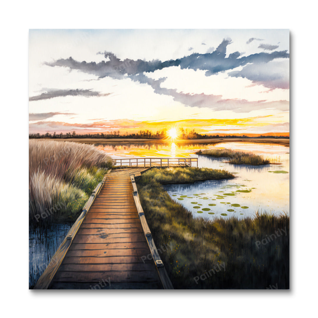 Marshy Boardwalk IV