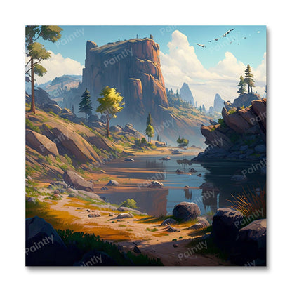 Stream by the Canyon