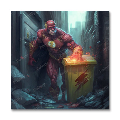 The Flash Taking out the Trash