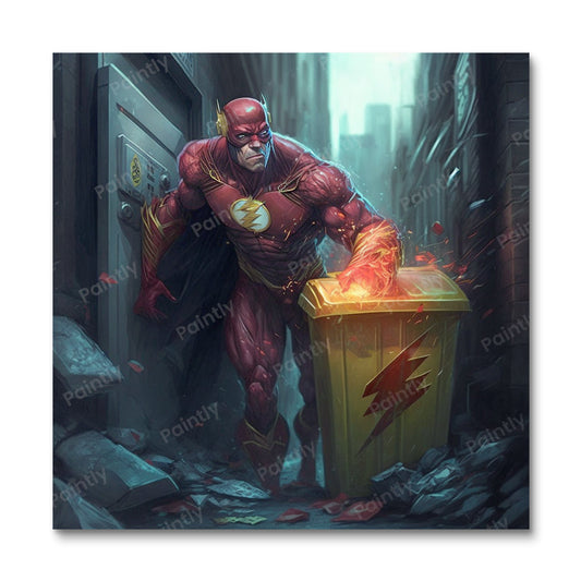 The Flash Taking out the Trash