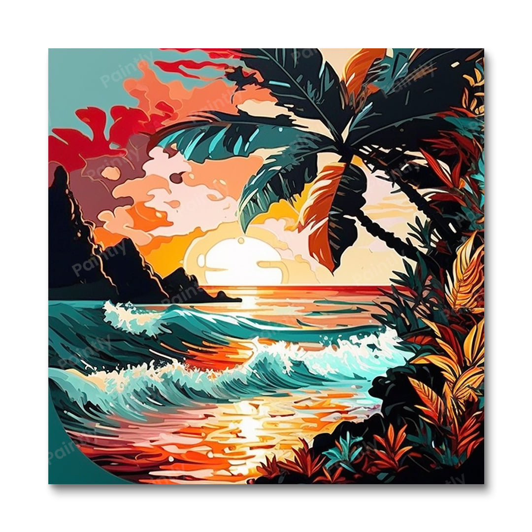 Tropical Sunset Beach