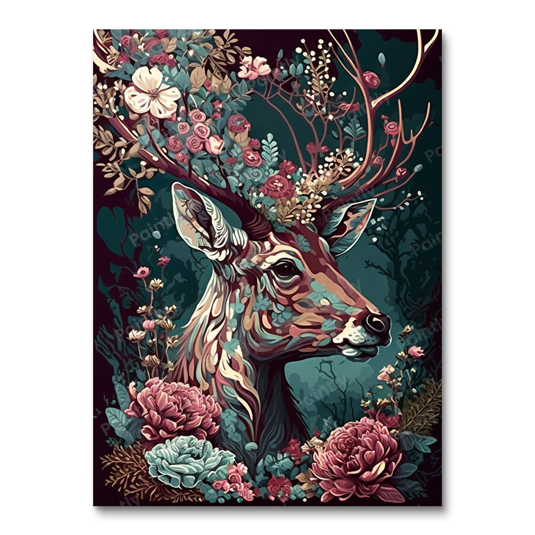 Floral Deer II
