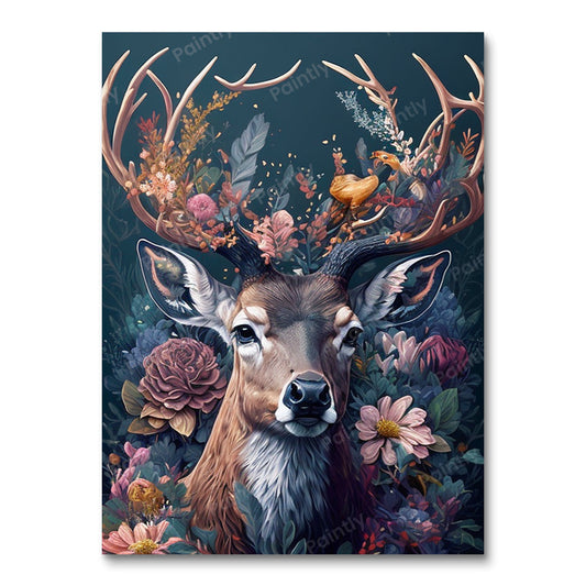 Floral Deer IV