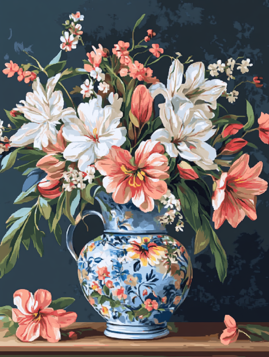 Vase of Spring Tulips