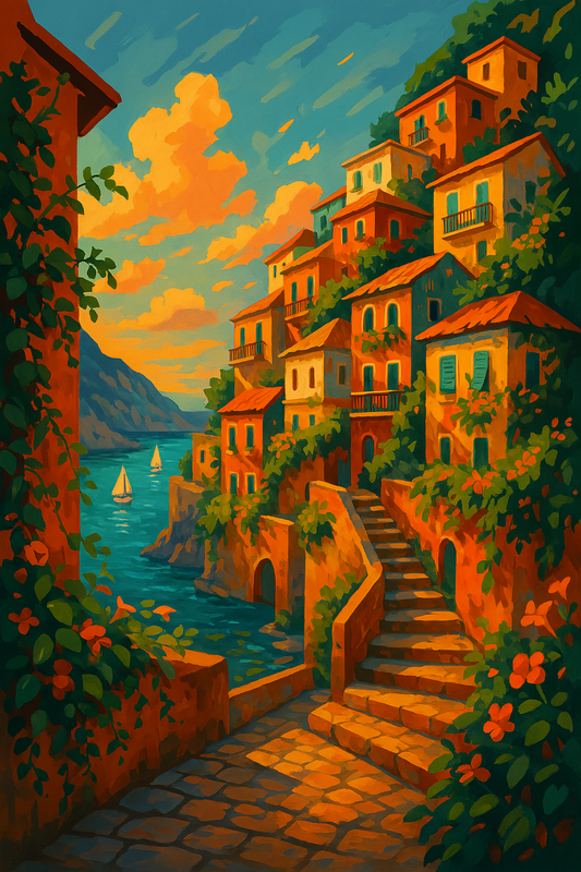 A Rustic Street in Positano