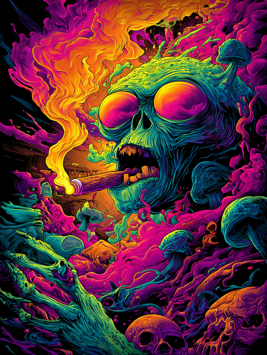 Vibrant Slime & Skull Pile