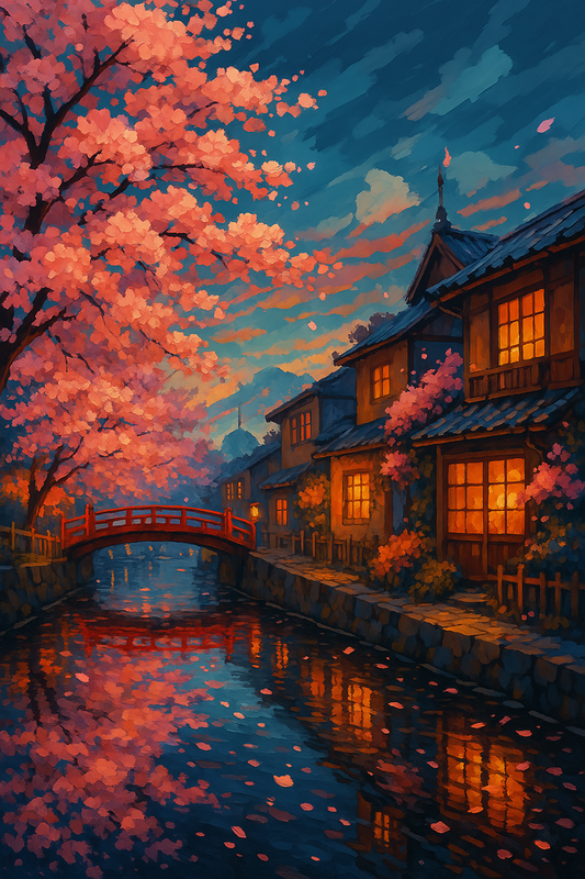 Cherry Blossoms Kyoto Canal