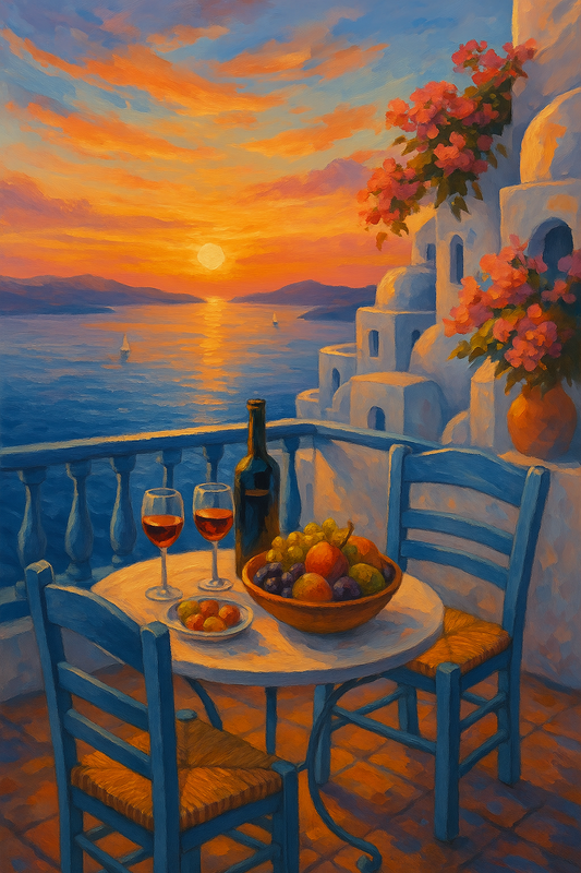 Balcony View Over the Aegean