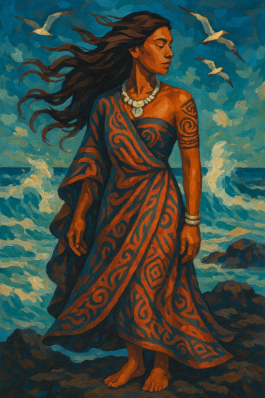Ocean Spirit with Flowing Hair