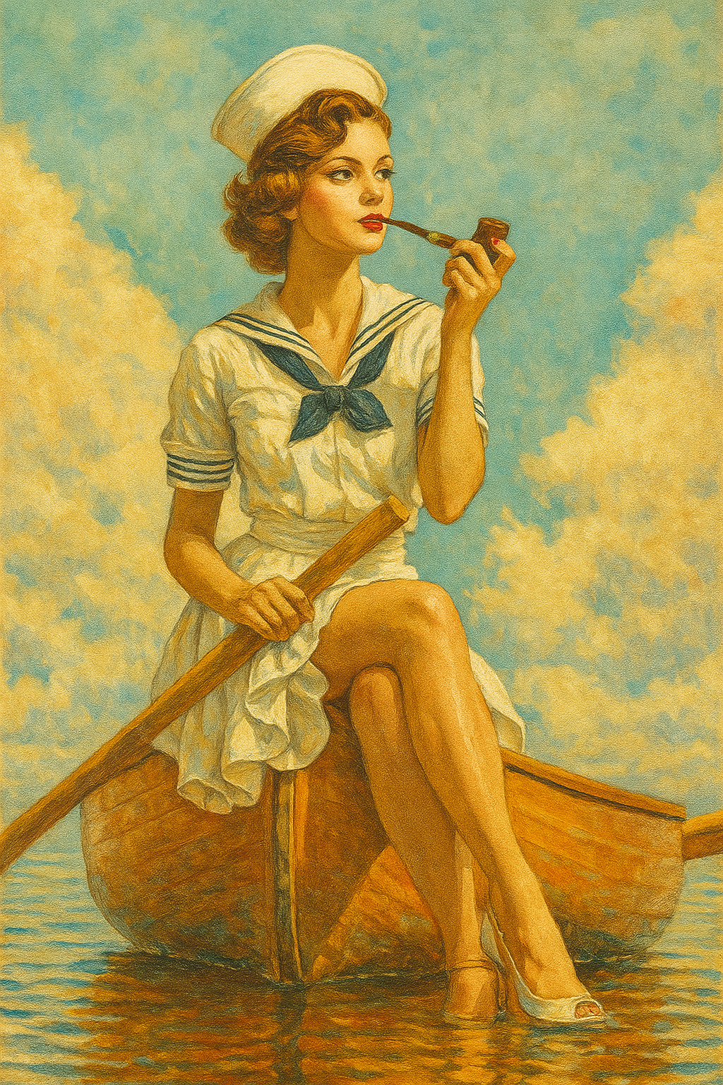 Sailor Girl on a Boat