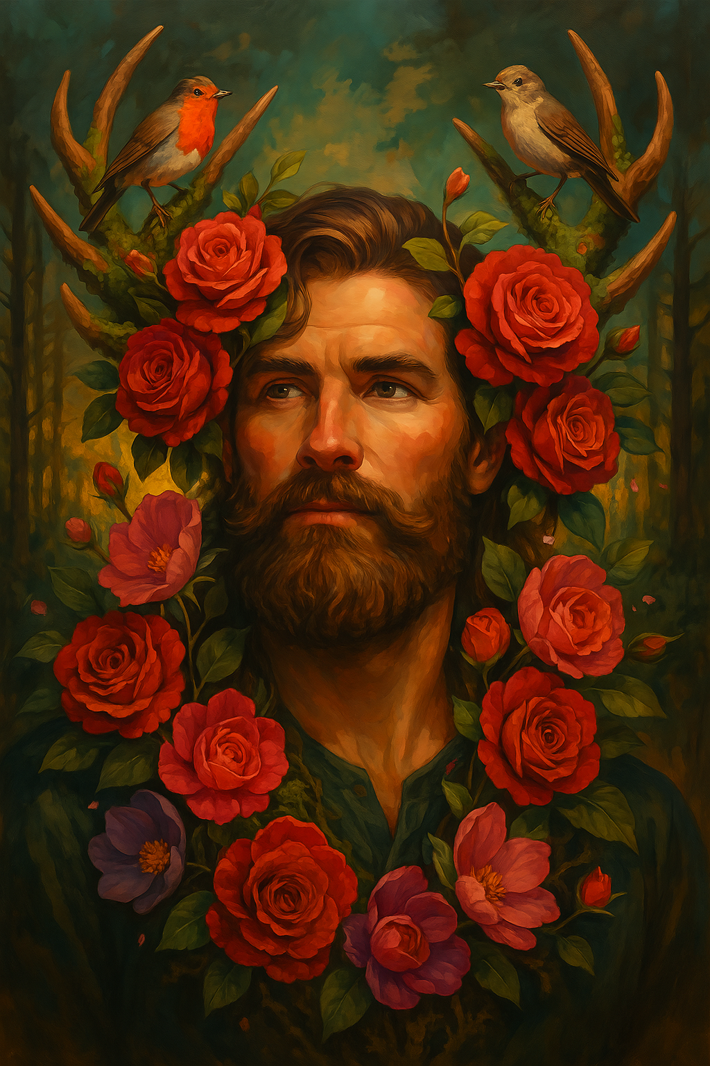 Bearded Forest Deity in Bloom