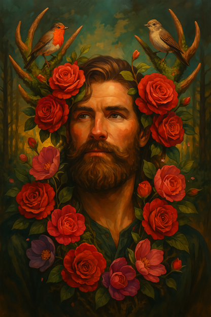 Bearded Forest Deity in Bloom