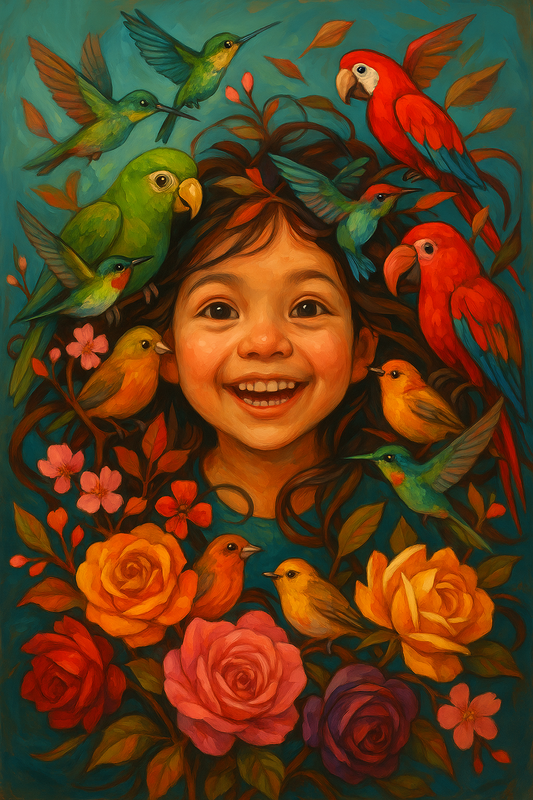 Garden of Giggles and Feathers