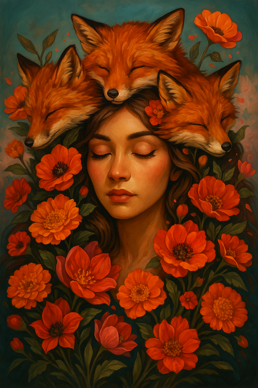 Crowned by Foxes, Rooted in Flowers