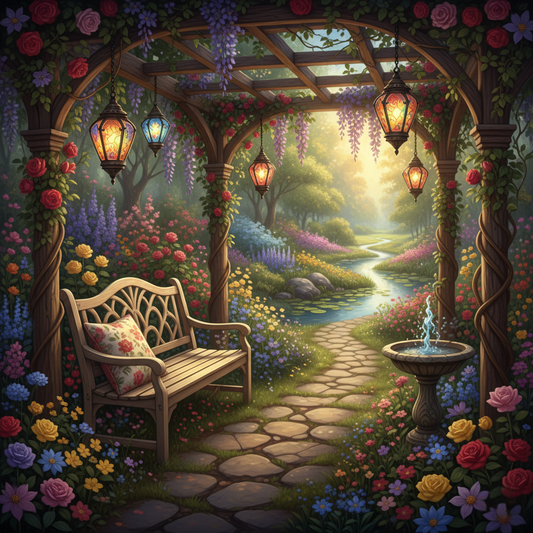 Fountain & Roses, Garden Escape