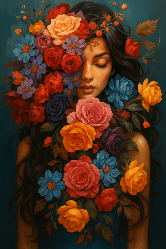 Floral Masked Beauty