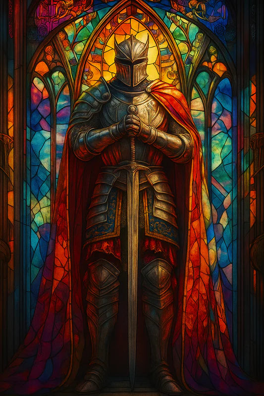 Stained Glass Guardian of Faith