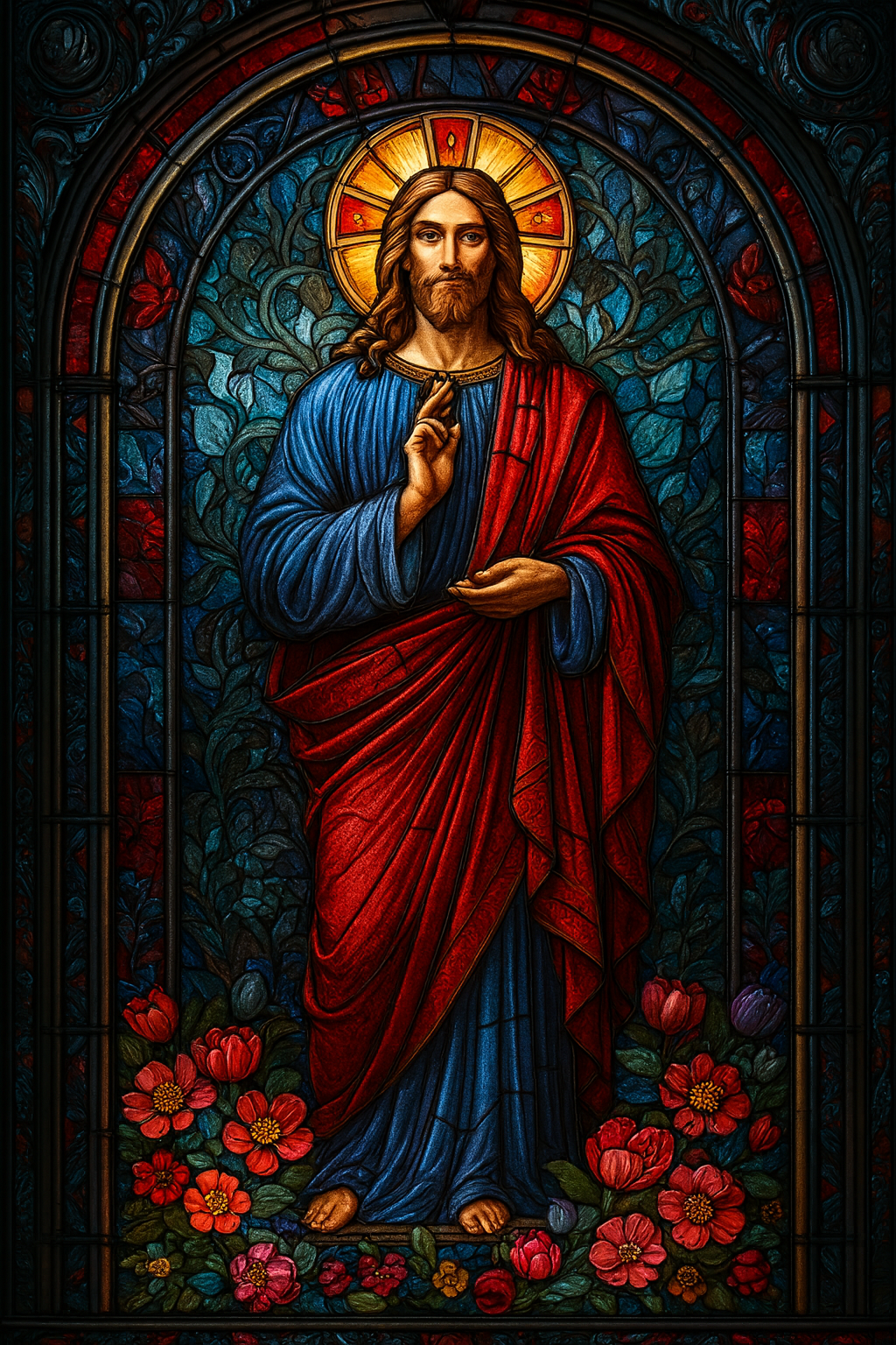 Stained Glass Christ the Redeemer