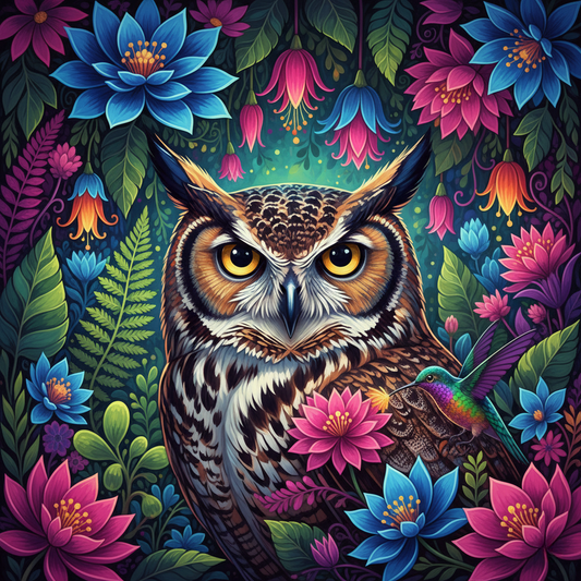 Owl's Secret Flower Garden